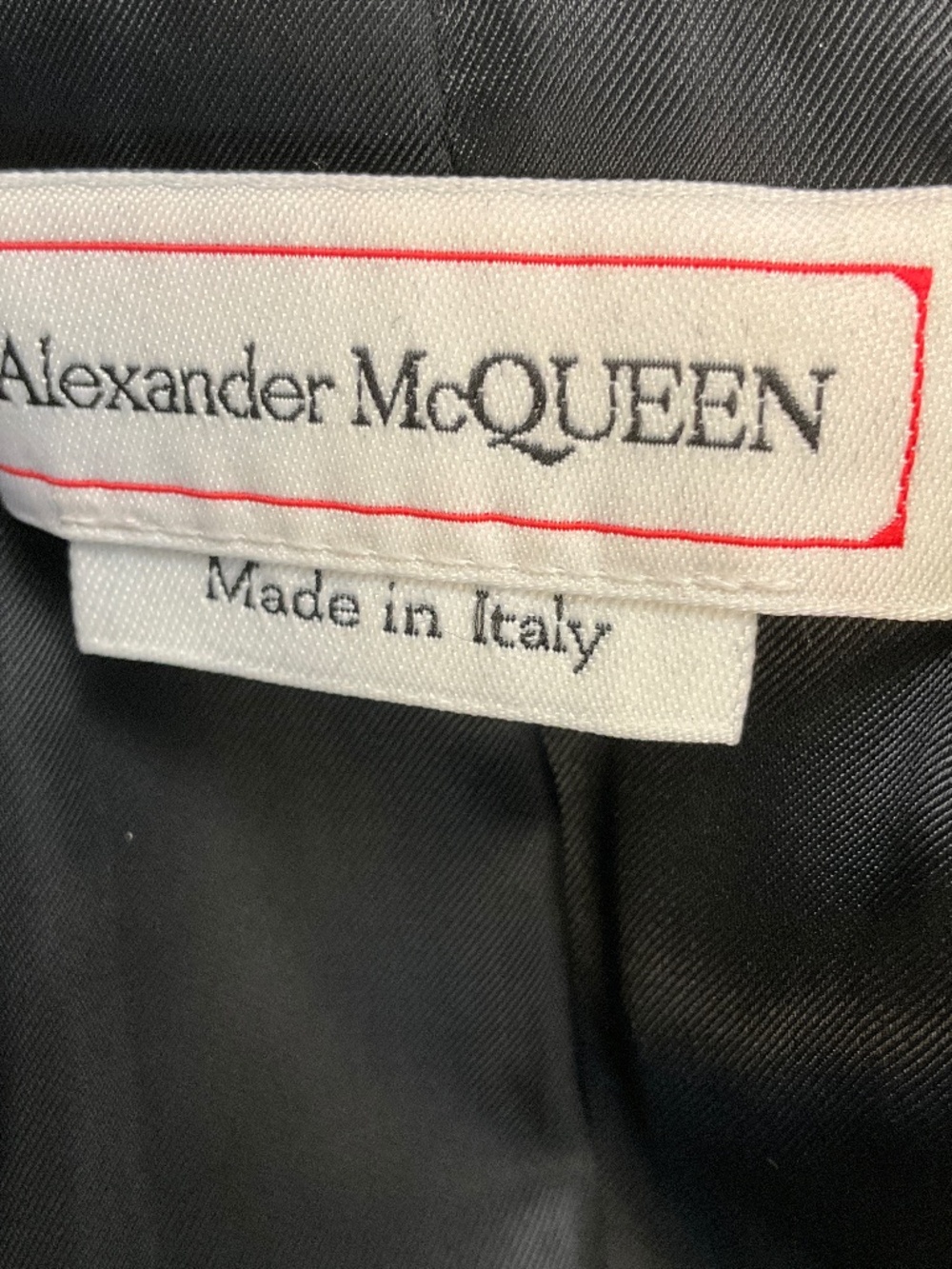 ALEXANDER MCQUEEN BLACK FLORAL LACE PANEL BLAZER JACKET - Picture 4 of 5